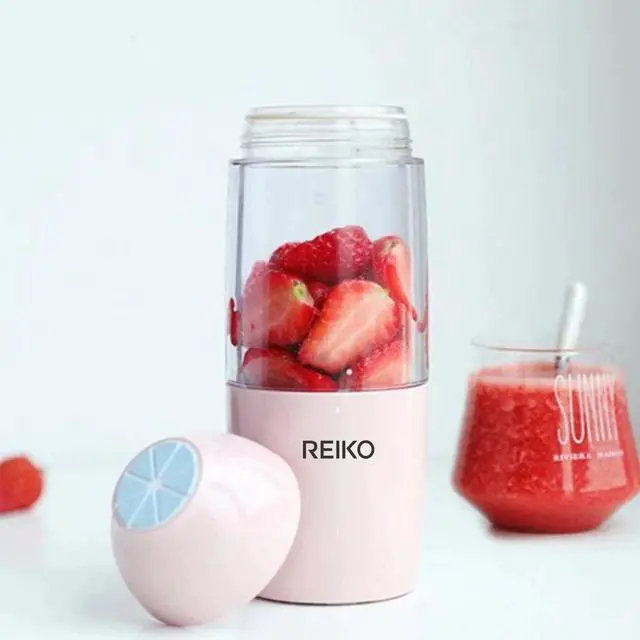 Main image of Reiko 380ML Portable Blender With USB Rechargeable Batteries In Pink