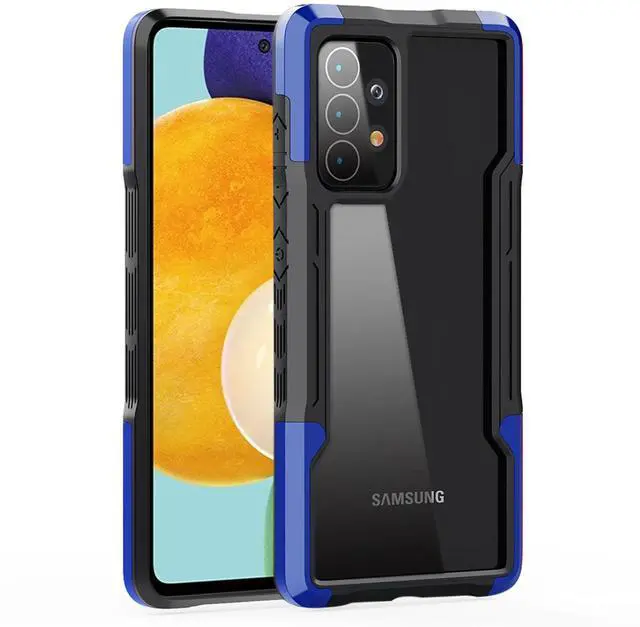 Main image of Shockproof Excellent Grip with Silky Feeling for Samsung Galaxy A52/5G In Blue