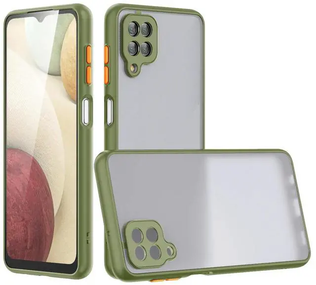 Main image of Camera Protection Translucent Case For Samsung Galaxy A12 5G In Light Green