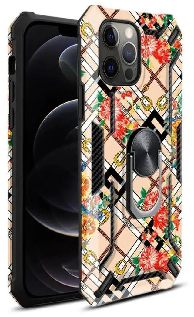 Main image of Reiko Phone Case with Magnetic Ring Holder For IPHONE 12/ IPHONE 12 PRO In Rose Gold