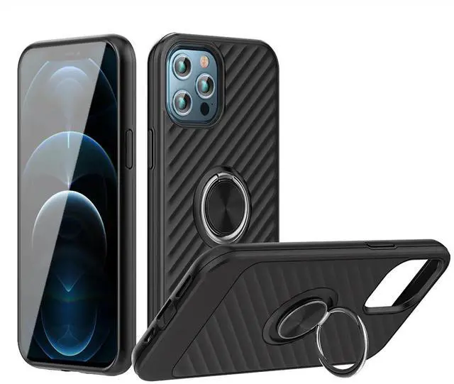 Main image of Phone Case with Ring Holder APPLE IPHONE 12/IPHONE 12 PRO In Black