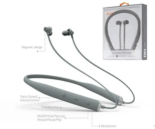 Main image of Reiko Universal Bluetooth Earphones Gray