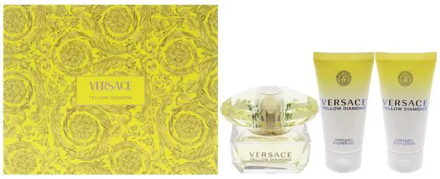 Main image of Versace Yellow Diamond by Versace for Women - 3 Pc Gift Set 1.7oz EDT Spray, 1.7oz Perfumed Shower Gel, 1.7oz Perfumed Body Lotion