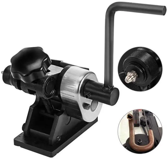 Main image of VEVOR Manual Plate Steel Ring Bender 13-1/2inch Single Pinch Portable Hand Crank Ring Handle Rolling 3inch And Larger Circular Rings