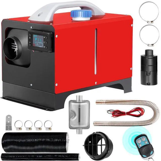Main image of VEVOR Diesel Air Heater, 5KW 12V Parking Heater, Mini Truck Heater, Single Outlet Hole, with Black LCD, Remote Control, Fast Heating Diesel Heater, For RV Truck, Boat, Bus, Car Trailer, Motorhomes