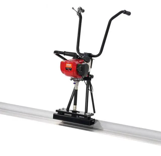 Main image of VEVOR Gas Concrete Power Screed, 8ft Aluminum Board Straight Edge Bar Set, 4 Stroke Cement Finishing Vibrating Motor with Height Adjustable Handles, High Efficient Concrete Tools 6500RPM