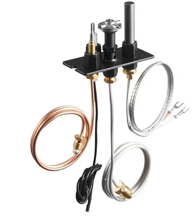 Main image of VEVOR Gas Pilot Assembly, OE 69L17, 69L1701, 904405, J4117, 108084-02 Fireplace Gas Pilot Assembly Kit, Natural Gas Ignition Replacement, Compatible with Lennox, Superior, Astria Models, Black
