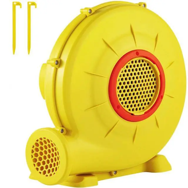 Alt view image 2 of 2 - VEVOR Air Blower, 450W 0.6HP Inflatable Blower, Portable and Powerful Bounce House Blower, 1750Pa Commercial Air Blower Pump Fan, for Inflatable Bouncy Castle and Jump Slides, Yellow