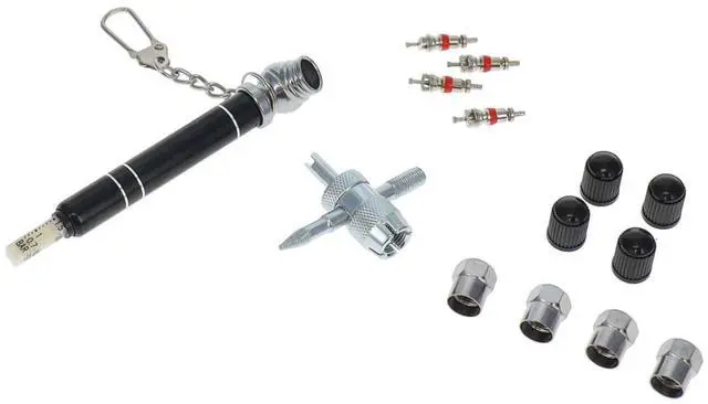 Main image of RoadPro Tire Repair Tackle Set  23TR001 4-Way Tire Valve Tool Valve Stem Core Replacement 14-Piece Kit