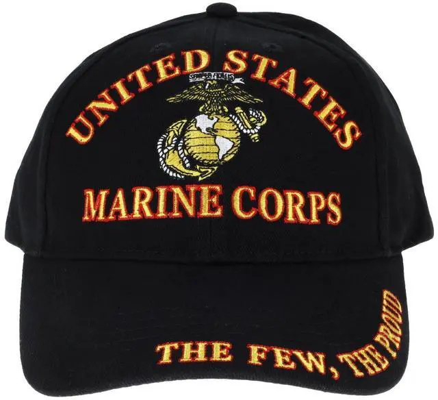 Alt view image 6 of 6 - The Few The Proud Marines Cap Black