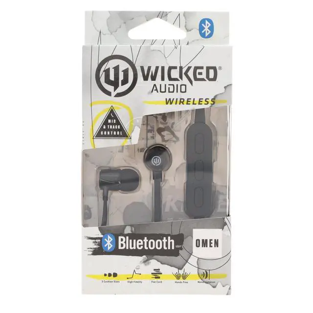 Alt view image 13 of 16 - Wicked Audio WI-BT1750 Omen Wireless Bluetooth Noise Isolation Earbuds - Black