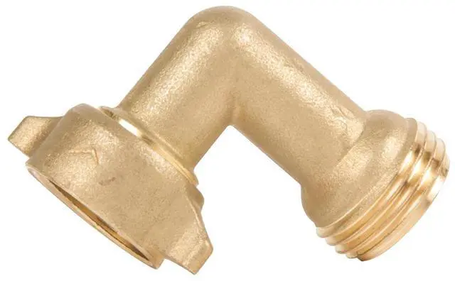 Alt view image 7 of 7 - Camco (22505) 90 Degree Hose Elbow- Eliminates Stress and Strain On RV Water Intake Hose Fittings, Solid Brass