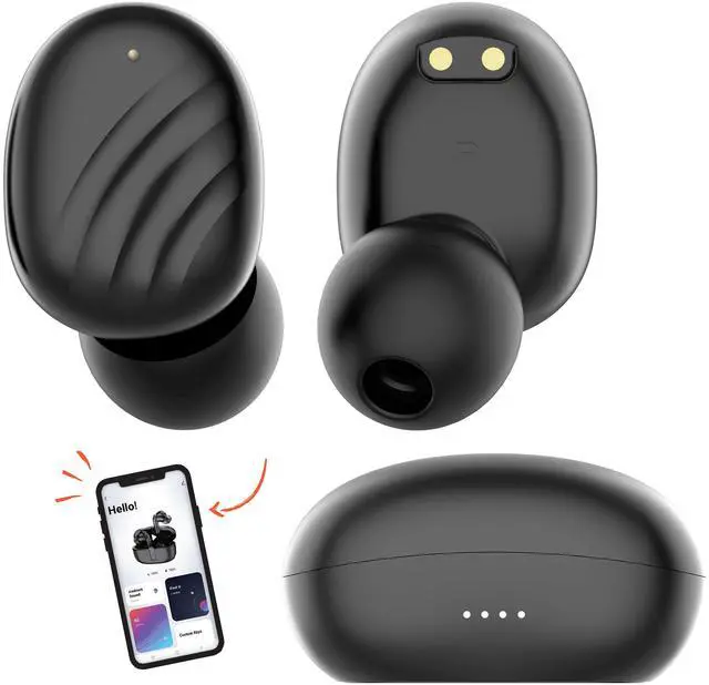 Alt view image 3 of 7 - Wicked Audio WITW4550 Mojo 700 True Wireless Bluetooth Earbuds Clear Call Mics Long Battery Life Custom EQ Modes GPS Locator-Black