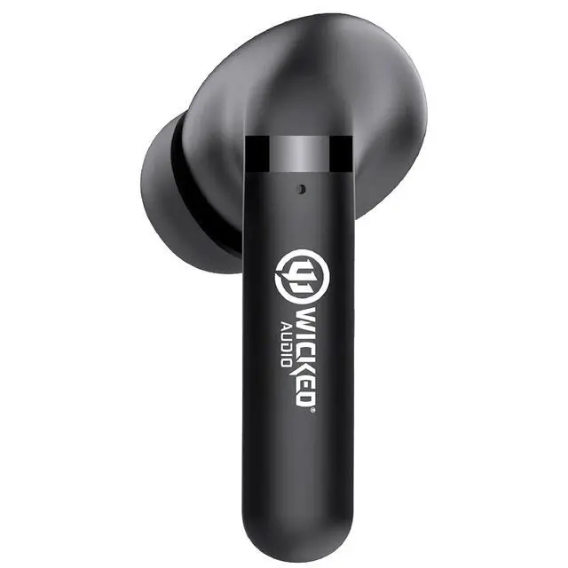 Alt view image 2 of 7 - Wicked Audio MWITW4650 Mojo 500 True Wireless Bluetooth Earbuds Clear Call Mics Long Battery Life Custom EQ Modes GPS Locator-Black