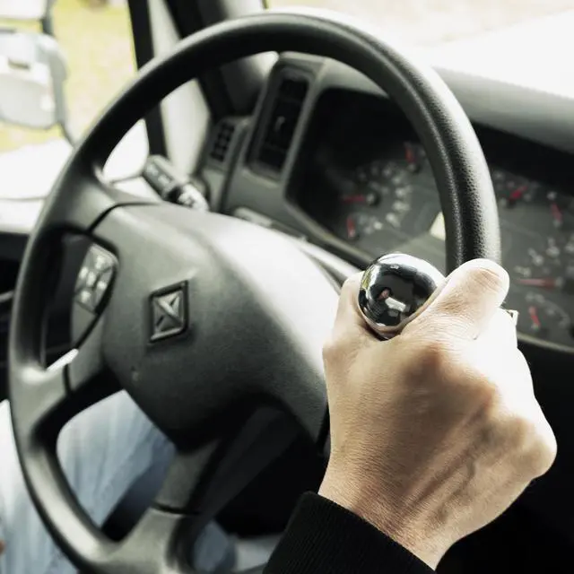 Alt view image 5 of 7 - RoadPro RPSPN11 Steering Wheel Spinner Skull Adjustable Fit Brodie Knob for Cars Trucks Semis Tractors Lawn Mower-Silver