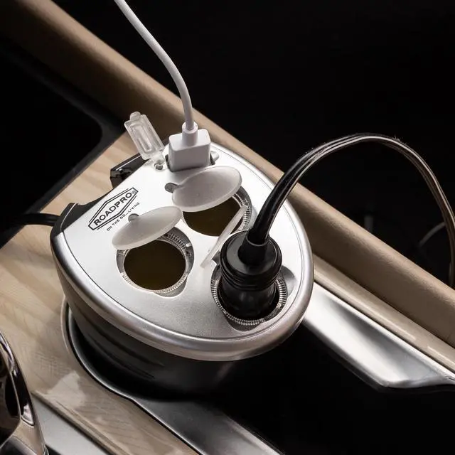 Alt view image 6 of 6 - ROADPRO RP492 Power Adapter,4-In-1,12V