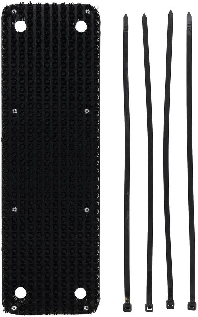 Main image of RoadPro Cab Step Mat RPCF6018 RV Landing Step Boot Brush Mat Tractor Trailer Camper Truck-Black