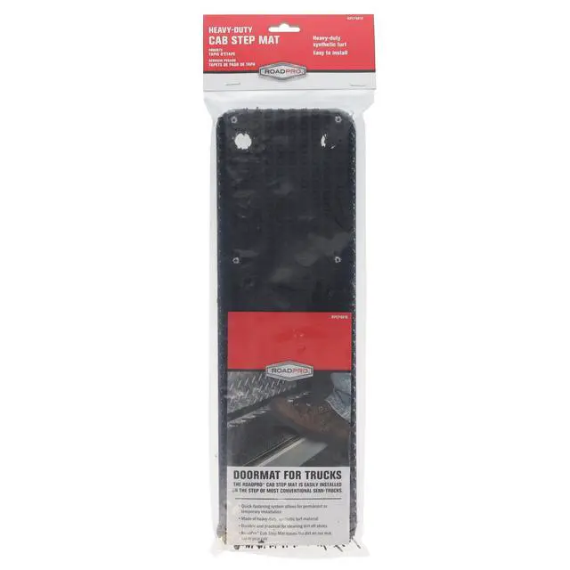 Alt view image 5 of 6 - RoadPro Cab Step Mat RPCF6018 RV Landing Step Boot Brush Mat Tractor Trailer Camper Truck-Black