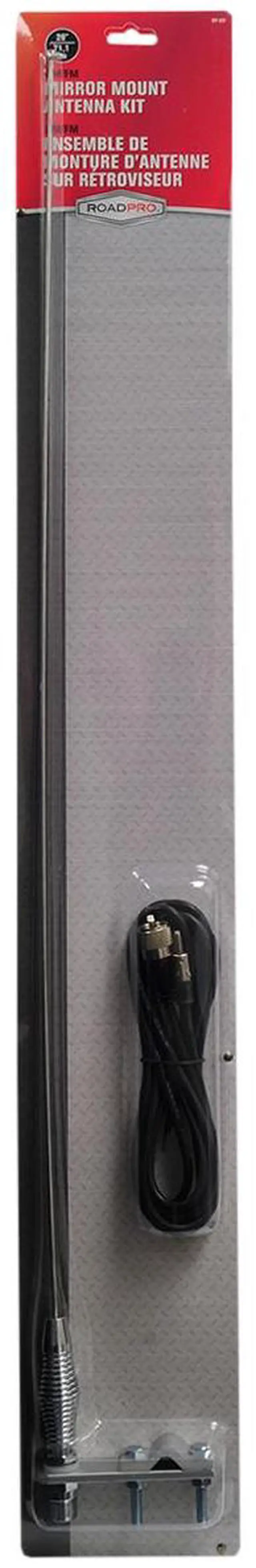 Alt view image 9 of 12 - 28 AM/FM Mirror Mount Stainless Steel Antenna Kit with 2 Shock Spring