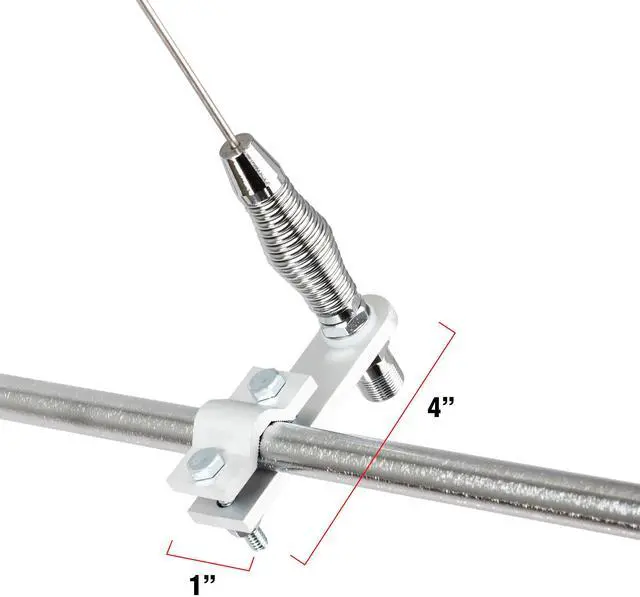 Alt view image 10 of 12 - 28 AM/FM Mirror Mount Stainless Steel Antenna Kit with 2 Shock Spring