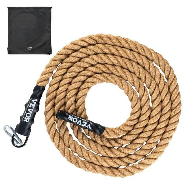Main image of VEVOR Gym Climbing Rope, 1.5" Diameter 30 ft Length Gym Fitness Training Rope, Gym Exercise Workout Rope for Adults, Climbing Rope for Fitness and Strength Training, Climbing Exercise, Home Workout