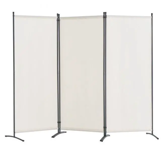 Alt view image 2 of 9 - VEVOR  Room Divider, 102×71inch Room Dividers and Folding Privacy Screens 3-Panel, Fabric Partition Room Dividers for Office, Bedroom, Dining Room, Study, Freestanding, White