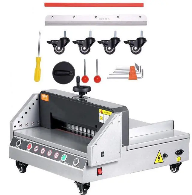 Main image of VEVOR Electric Paper Cutter, 13" /330.2mm Cutting Width, 1.57"/40mm Cutting Thickness, Desktop Paper Cutting Machine with Button Control, Electric Paper Trimmer for Office, School, Printing Plant