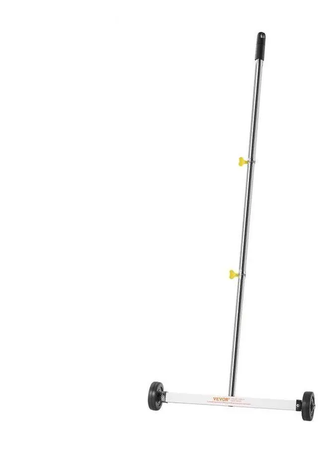 Main image of VEVOR Magnetic Sweeper with Wheels, 17 inch, 10 lbs Load Capacity, Lightweight Magnetic Pickup Sweeper with Adjustable Handle, Pick Up Nails and Screws, Easy Cleanup for Garages, Roofing Projects