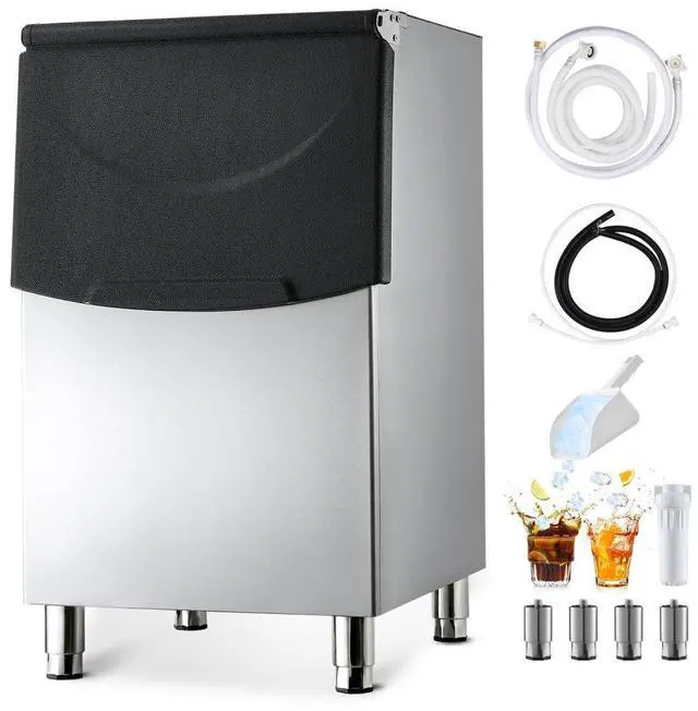 Main image of VEVOR Commercial Ice Maker Storage Bin, 250 LBS Capacity Ice-Bin, Stainless Steel Commercial Ice Storage Bin with Adjustable Anti-slip Rubber Feet, Suitable for Restaurant Hotel and Beverage Shops