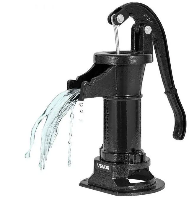 Main image of VEVOR Well Hand Pitcher Pump, 25 ft Maximum Lift, Antique Cast Iron Manual Hand Water Pump, NPT 1-1/4 in Connection, Easy Installation, Old Fashioned for Outdoor Garden, Pond, Backyard, Farm, Black