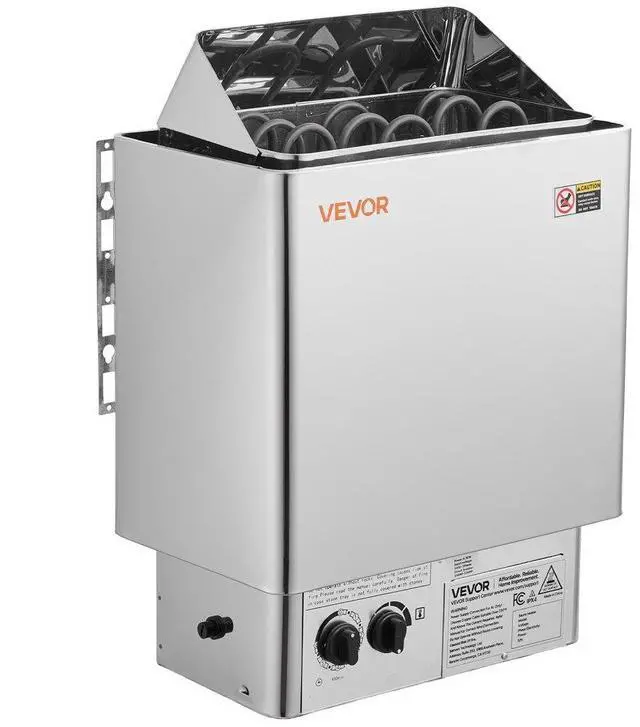 Main image of VEVOR Sauna Heater, 4.5KW 240V Electric Sauna Stove, Dry Steam Bath Saunas Stove with Pre-Drilled Bracket, Fit 105 to 210 CU.FT Saunas Rooms, Steam Bath Stoves for Home, Commercial, Leisure Venues