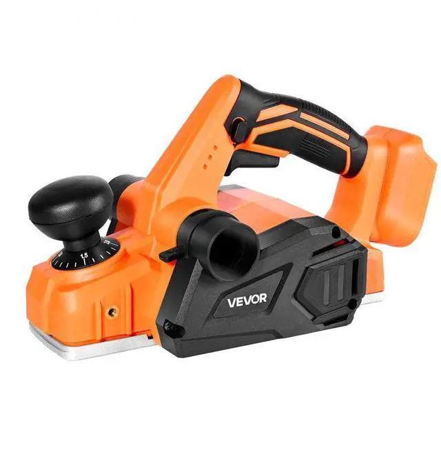 Main image of VEVOR Cordless Handheld Planer, 3-1/4-Inch Cut Width, 15000 RPM Electric Hand Wood Planer with Brushless Motor, Adjustable Cut Depth for Woodworking, Compatible with VEVOR 18V Battery (Bare Tool Only)