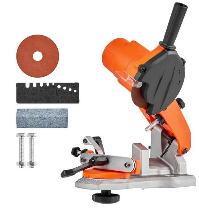Main image of VEVOR Electric Chainsaw Sharpener, 85W Bench Saw Chain Sharpener 5000RPM, Professional Chainsaw Sharpening Tool with 2 Grinding Wheels & LED Light for Woodworking, Logging, Gardening