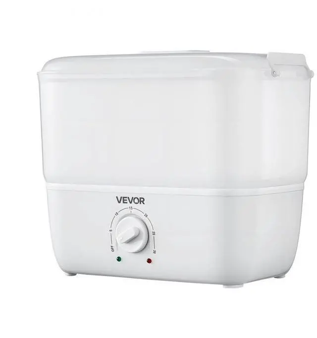 Main image of VEVOR Hot Towel Warmer, 1.1 gal Small Towel Steamer with Clip & Indicator, Holds 12-15 Towels, Portable Facial Warmer Quickly Heats Up in 5 Minutes, for Spa, Barber, Manicures, Massage, Salon, White