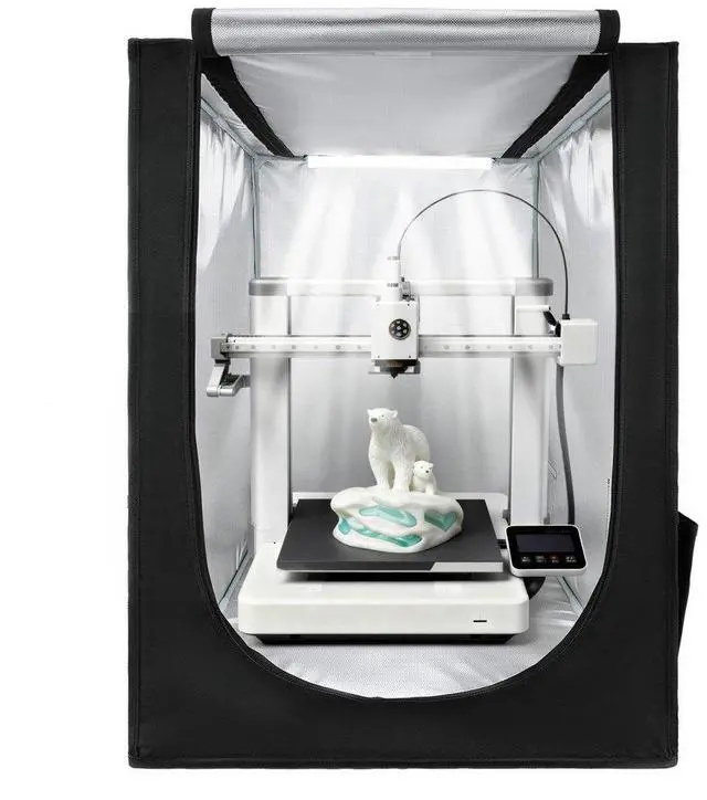 Main image of VEVOR 3D Printer Enclosure, Dustproof Waterproof Oxford Cloth 3D Printer Tent, Constant Temperature Protective Case with LED Lighting, Compatible with Creality/ELEGOO/Anycubic Multiple Popular Models