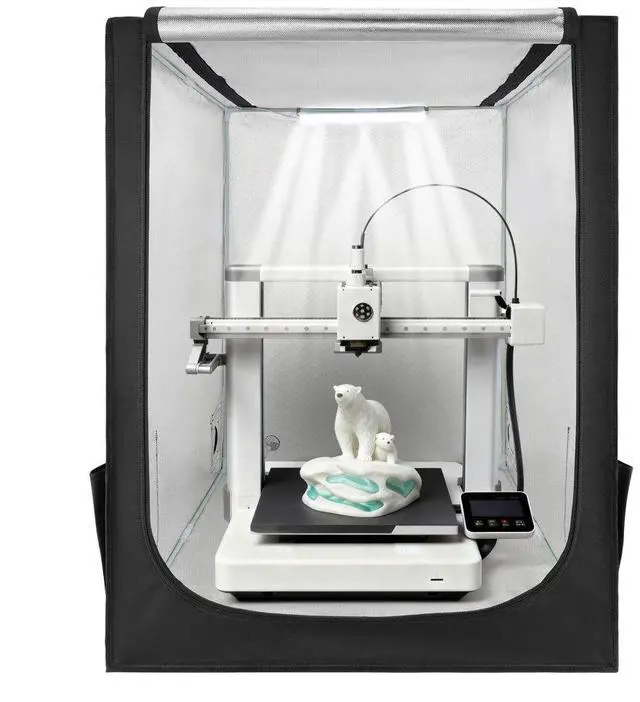 Main image of VEVOR 3D Printer Enclosure, Dustproof Waterproof Large Oxford Cloth 3D Printer Tent, Constant Temperature Protective Case with LED Lighting, Compatible with Creality/ELEGOO/Anycubic Popular Models