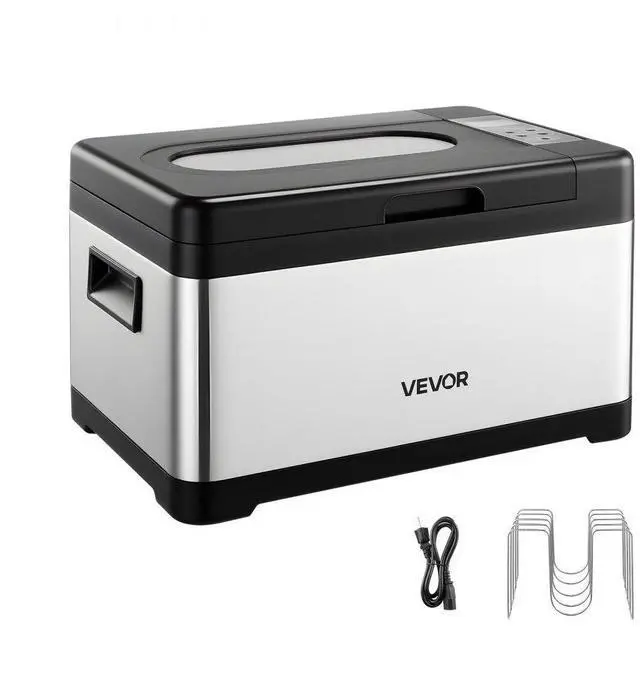 Main image of VEVOR Sous Vide Cooker, 800W Sous-Vide Machine, Suveed Cooking Machine with LED Digital Display, Glass Lid, Precise Temperature & Timer Control, for Family & Friends, All-in-One Sous Vide Pot