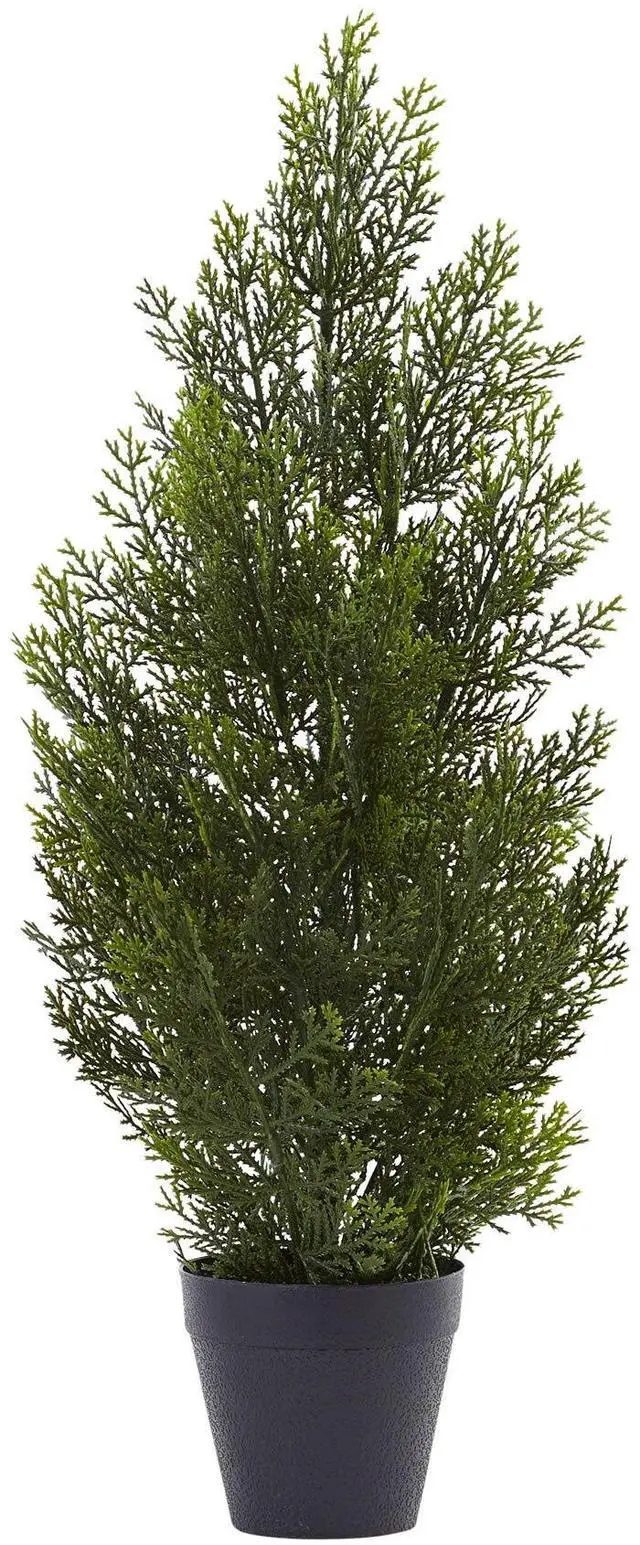 Alt view image 4 of 4 - Nearly Natural 5469 2 ft. Mini Cedar Pine Tree - Indoor & Outdoor