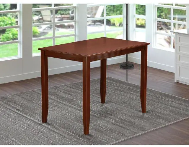 Alt view image 4 of 5 - BUT-MAH-T Buckland Counter Height Rectangular Table 30"x48" in Mahogany Finish