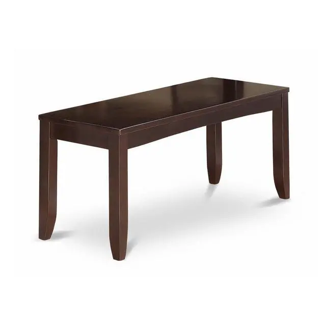 Alt view image 3 of 5 - LYB-CAP-W Lynfield Dining Bench with Wood Seat in Cappuccino Finish