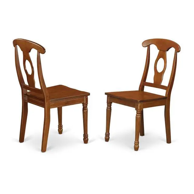 Alt view image 3 of 5 - Set of 2 Chairs NAC-SBR-W Napoleon styled chair with wood seat