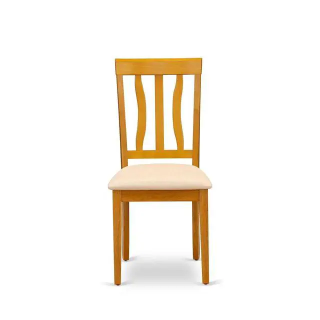 Alt view image 4 of 7 - Set of 2 Chairs ANC-OAK-C Antique Dining Chair Cushion Seat with Oak Finish