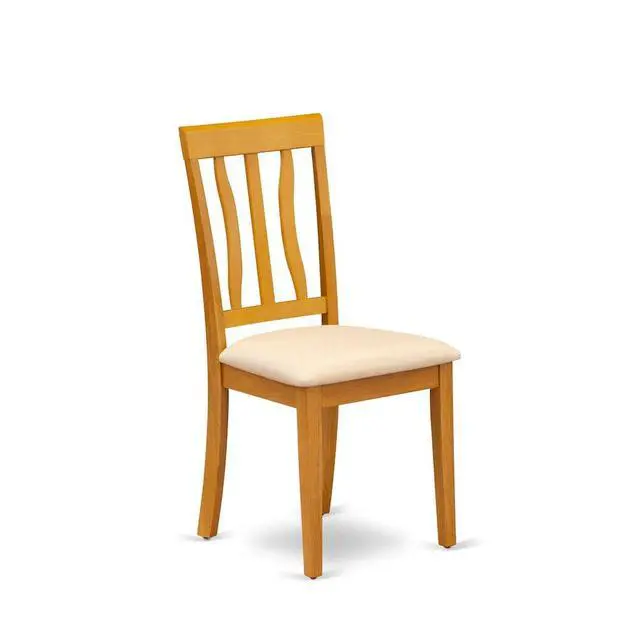 Alt view image 5 of 7 - Set of 2 Chairs ANC-OAK-C Antique Dining Chair Cushion Seat with Oak Finish