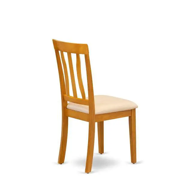 Alt view image 6 of 7 - Set of 2 Chairs ANC-OAK-C Antique Dining Chair Cushion Seat with Oak Finish