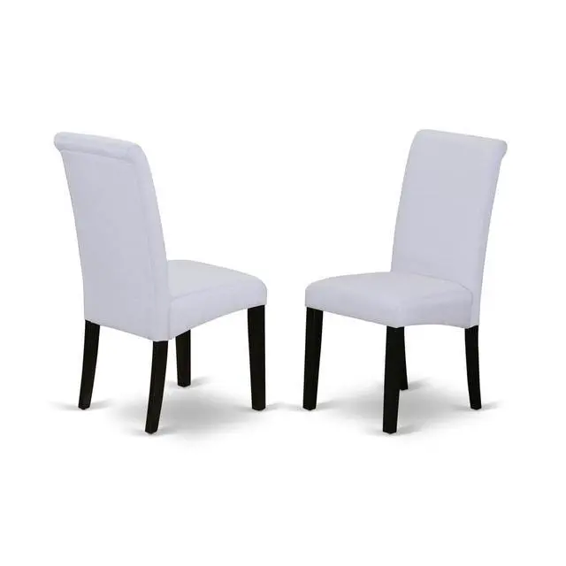 Alt view image 3 of 4 - Set of 2 Chairs PBA1T05 Parson Chair with Black Finish Leg and Grey fabric Color