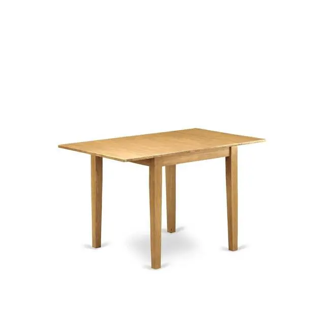 Alt view image 3 of 7 - NDT-OAK-T Norden Rectangular Table 30"X48" With 2 Drop Leaves In Oak Finish
