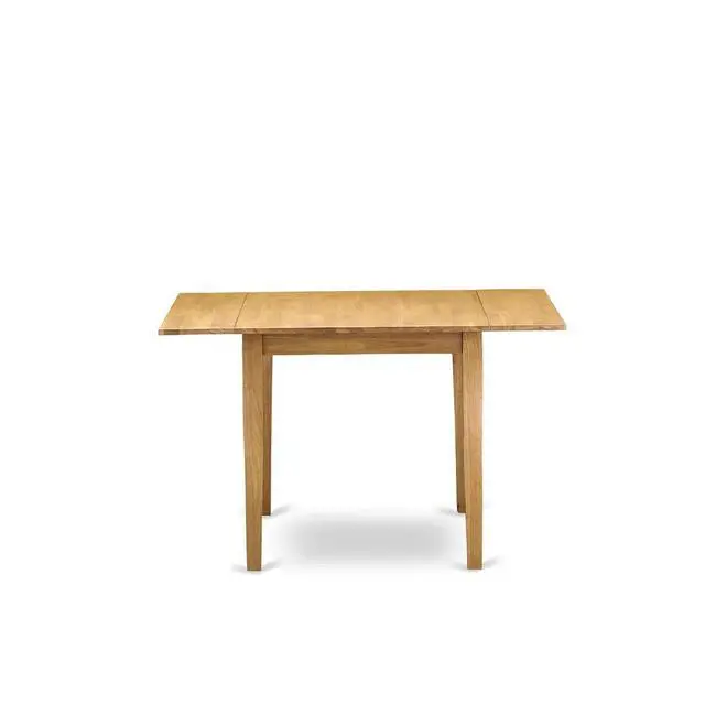 Alt view image 4 of 7 - NDT-OAK-T Norden Rectangular Table 30"X48" With 2 Drop Leaves In Oak Finish