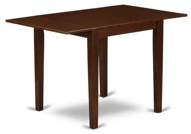 Alt view image 5 of 5 - NDT-MAH-T Norden Rectangular Table 30"X48" With 2 Drop Leaves In Mahogany Finish