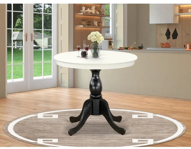 East West Furniture East West Furniture Modern Dining Table - Linen ...