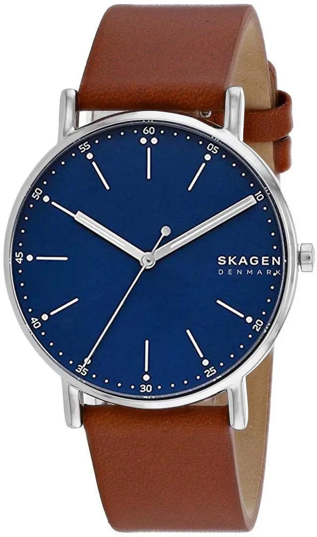 Alt view image 7 of 7 - Skagen Signatur Leather Mens Watch SKW6355